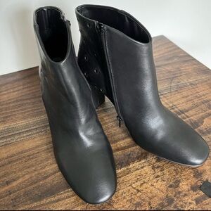 GAP Leather Ankle Boots, Size 8, Colour Black.